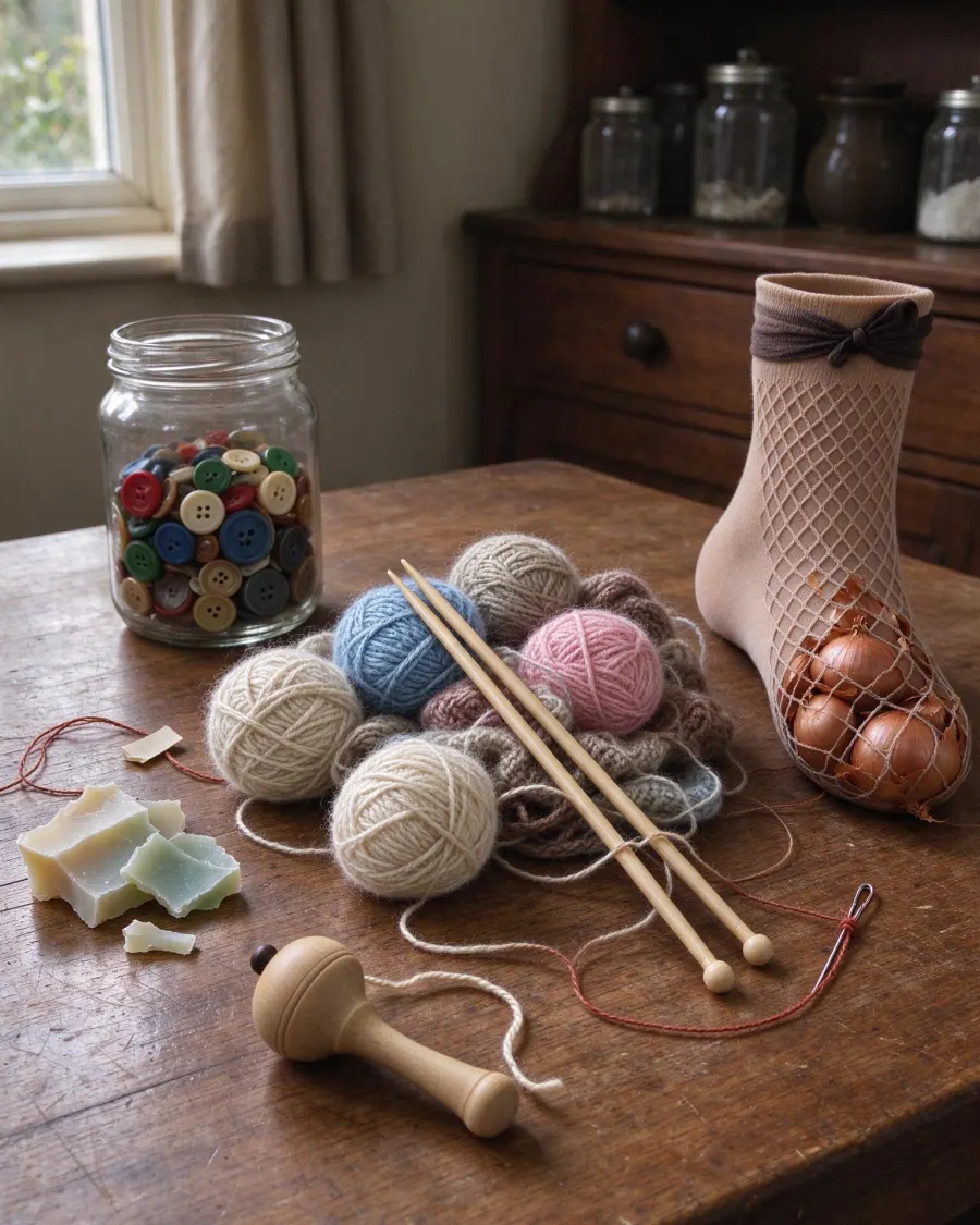 Unravelling an old jumper and reusing the wool